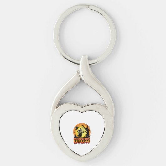 Monsters Moeder Halloween Monster Geest Skelet Spo Sleutelhanger (Voorkant)