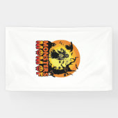 Monsters Moeder Halloween Monster Geest Skelet Spo Spandoek (Horizontaal)