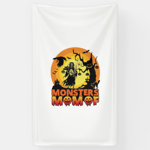 Monsters Moeder Halloween Monster Geest Skelet Spo Spandoek