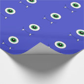 Monsters Monster Blue Boys Wrapping Paper Cadeaupapier (Hoek)