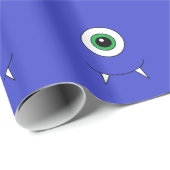Monsters Monster Blue Boys Wrapping Paper Cadeaupapier (Rol Hoek)