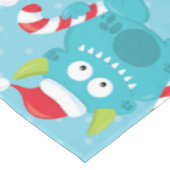 Monsters op blauwe feestdag plakken tafelkleed (Gekanteld)