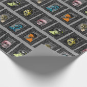 Monsters portretten Creepy Illustrations Zombies Cadeaupapier (Hoek)