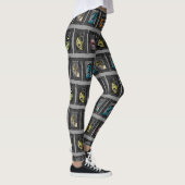 Monsters portretten Creepy Illustrations Zombies Leggings (Rechts)
