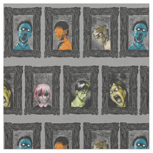 Monsters portretten Creepy Illustrations Zombies Stof