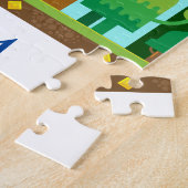 Monsters puzzel met de naam van het kind. legpuzzel (Zijkant)