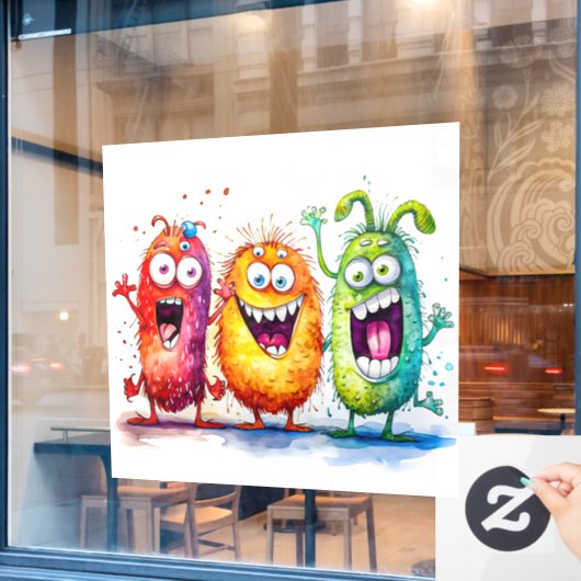 Monsters Raamsticker (Cafe Raam)