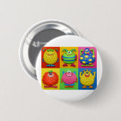 Monsters Ronde Button 5,7 Cm (Voorkant /achterkant)
