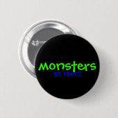 Monsters! Ronde Button 5,7 Cm (Voorkant /achterkant)