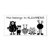Monsters Rubberstempel (Afrduk)
