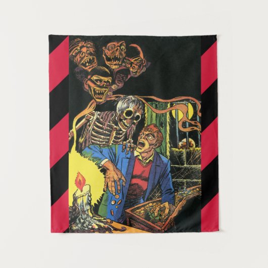 monsters schepselen ghoulds horror comics art wandkleed (Voorkant)