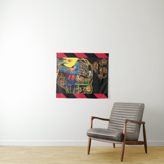 monsters schepselen ghoulds horror comics art wandkleed (In Situ (horizontaal))