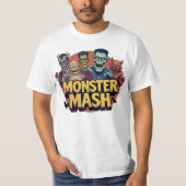 Monsters T-shirt Retro Halloween (Voorkant)