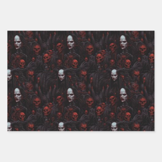 Monsters-thema trio inpakpapier set (Voorkant)