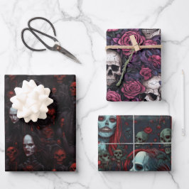 Monsters-thema trio inpakpapier set vel