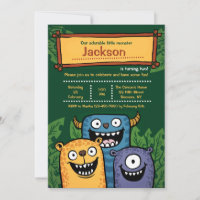 Monsters Three Uitnodiging