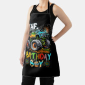 Monsters Truck Jam Familie Matching De Verjaardag  Schort (Insitu)