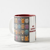Monsters Tweekleurige Koffiemok (Voorkant links)