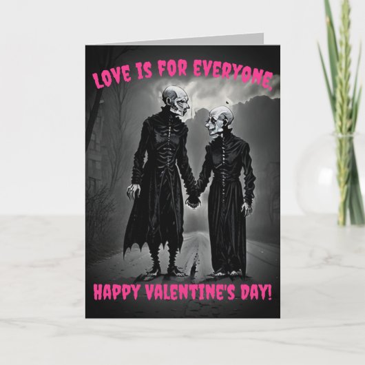 Monsters Valentijnskaart - Grappig & Anders Feestdagen Kaart (Voorkant)