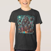 Monsters van de Moon Creepy Eyeball Invasion Tri-Blend Shirt (Voorkant)
