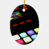 Monsters van Digital Music Dj Technology Sequencer Keramisch Ornament (Voorkant)