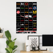 Monsters van Grok Poster (Thuiskantoor)