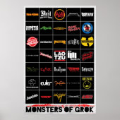 Monsters van Grok Poster (Voorkant)