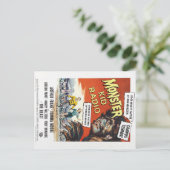 Monsters van het college van Monster Kind Radio Br Briefkaart (Staand voorkant)