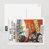 Monsters van het college van Monster Kind Radio Br Briefkaart (Voorkant / Achterkant)