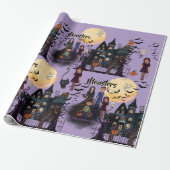 Monsters van het spookhuis Continu Halloween Cadeaupapier (Uitgerold)