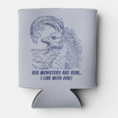 Monsters van zee zijn echte Humor Blikjeskoeler (Voorkant)