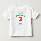 Monsters Verjaardag Dit kleine monster toevoegen l Kinder Shirts (Voorkant)