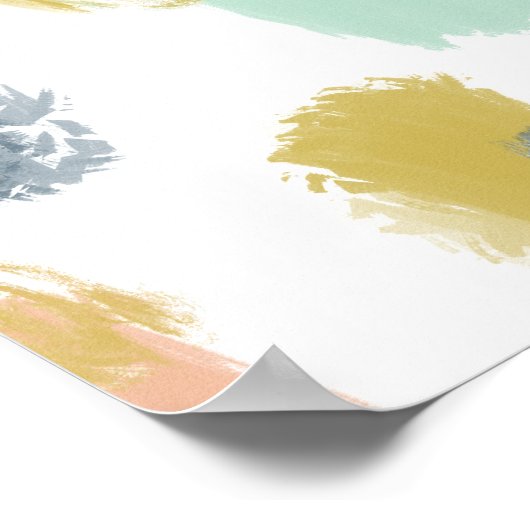 Monsters verven in pastalletonen poster (Hoek)