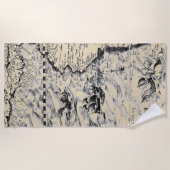 Monsters voor de Wereldkaart van de Stille Oceaan Strandlaken (Voorkant)