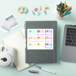 Monsters voor schoolboeken of voor kinderen hobby sticker