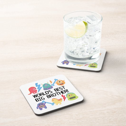 Monsters World Best Big Brother Bier Onderzetter (Rechterzijde)