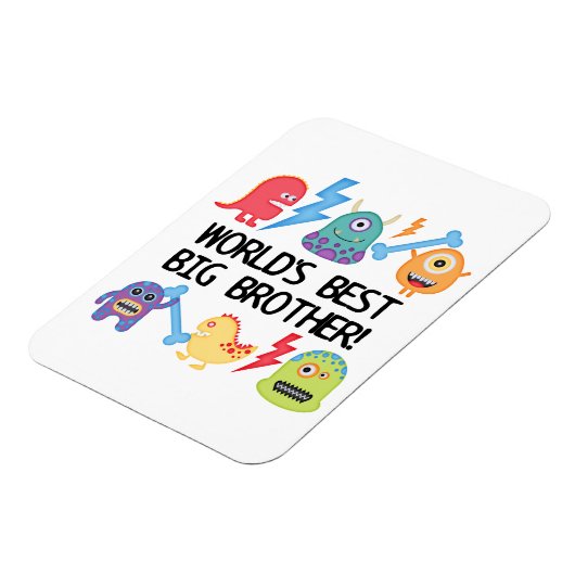 Monsters World Best Big Brother Magneet (Linkerzijde)
