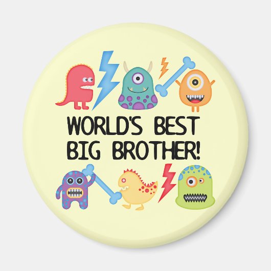 Monsters World Best Big Brother Magneet (Voorkant)