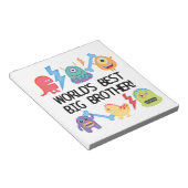 Monsters World Best Big Brother Notitieblok (Schuin)