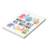 Monsters World Best Big Brother Notitieblok (Linkerzijde)