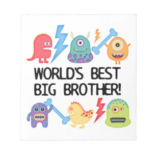 Monsters World Best Big Brother Notitieblok