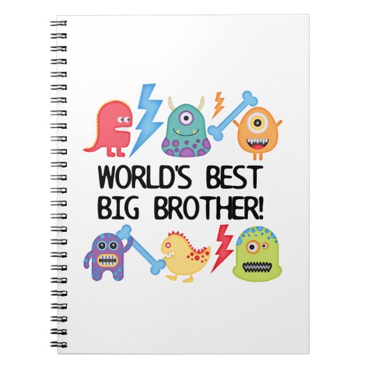 Monsters World Best Big Brother Notitieboek (Voorkant)