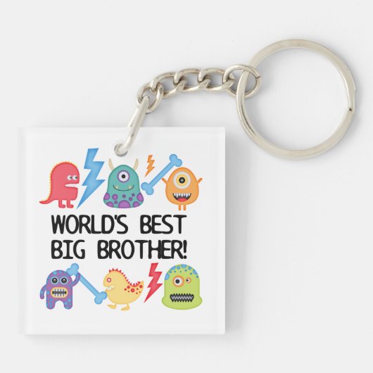 Monsters World Best Big Brother Sleutelhanger (Achterkant)
