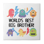 Monsters World Best Big Brother Tegeltje (Voorkant)