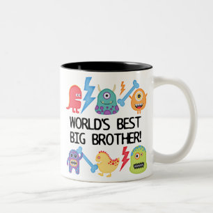 Monsters World Best Big Brother Tweekleurige Koffiemok