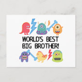 Monsters World's Best Big Brother Briefkaart (Voorkant)