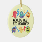Monsters World's Best Big Brother Keramisch Ornament (Rechts)