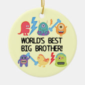 Monsters World's Best Big Brother Keramisch Ornament (Voorkant)
