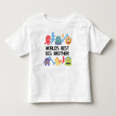 Monsters World's Best Big Brother Kinder Shirts (Voorkant)