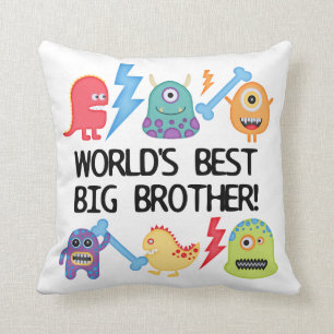 Monsters World's Best Big Brother Kussen